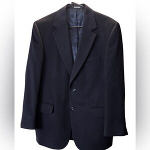 Men's Jos A Bank 100% Cashmere Blue/Black Blazer Sport Jacket. 40 regular
